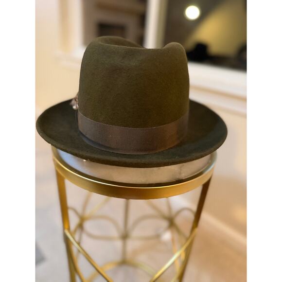 Untouchable Fedora Vintage Fur Felt Style Hat – Brown – Fits L/XL - Picture 7 of 13